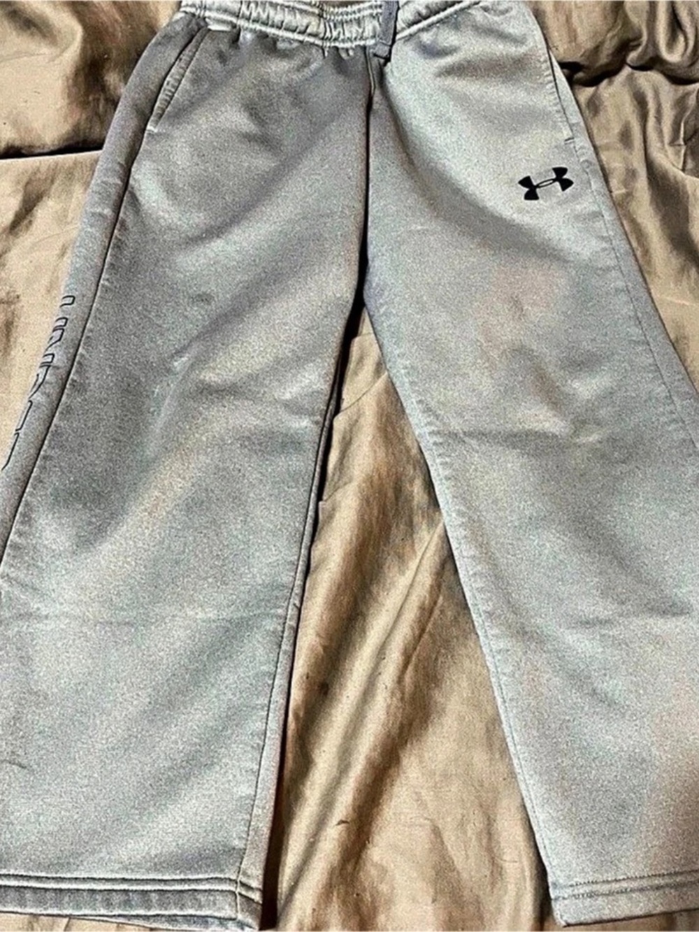 Under Armour Fleece Pants Boys YS Gray Joggers